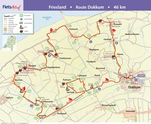 Route Dokkum FietsActief 4-2015
