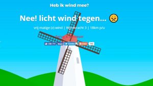 wind tegen fietsen